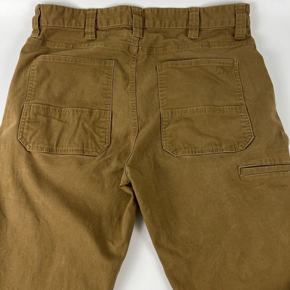Ridge cut Toughwear Brown Canvas Work Pants Men’s 34x29 Actual Straight Cut Flaw - Picture 8 of 16